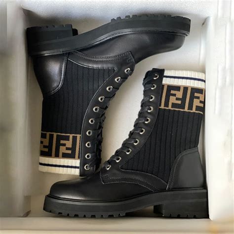 fendi womens biker boots|fendi rockoko boots.